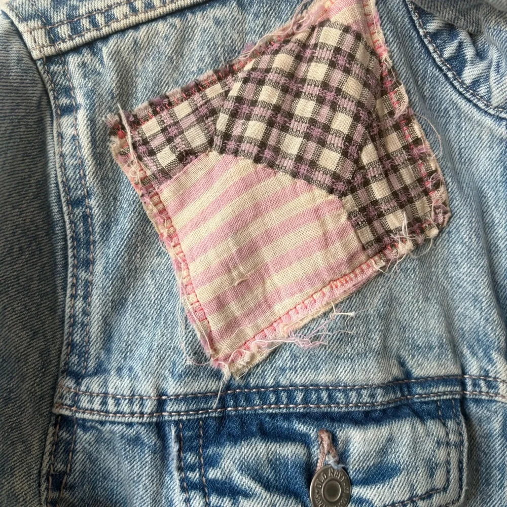 Upcycled Old Navy Patchwork Jean Jacket - Picture 8 of 15